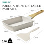 GiPP Tamagoyaki Poêle à omelette japonaise à induction - 18 x 13 cm - Revêtement anti-adhésif en granit - Sans PFOS/PFOA - Petit