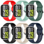 WindRen 6 Pack Bracelets Compatible avec Xiaomi Redmi Watch 6/5/4, Sangles Sport Silicone Souple pour Xiaomi Mi Band 9 Pro/Xiaom