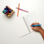 Paper Mate Flair Stylos feutres | Feutres de coloriage sans fuite à pointe moyenne (0,7 mm) | Encre noire | Idéal pour écrirescr