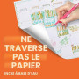 Paper Mate Flair Stylos feutres | Feutres de coloriage sans fuite à pointe moyenne (0,7 mm) | Encre noire | Idéal pour écrirescr