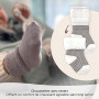 LaLoona - Lot de Chaussette Bebe (0-3 mois) - 6 Paires de Chaussettes Chaudes Bébé en Coton Mélangé, Testées OekoTex 100 - Beige