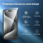 NEW'C Kit de 3, Verre Trempé pour iPhone 15 Pro (6,1 Pouces) Film en Protection écran efficace contre les Rayures - Ultra Résist