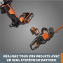 WORX - Batterie Powershare Pro Haute capacité - 20V - 8Ah - WA3648 (avec indicateur de Niveau de Charge, Compatible avec Tous Le