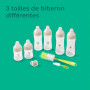 Bebeconfort Physio Air Kit complet biberons, Essentiels alimentation au biberon, 0 mois+, 6 biberons, tétine et goupillon 2-en-1