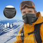 WTACTFUL 1/2Pcs Cache Cou Moto, Respirant Cache Col Homme Hiver Tour de Cou Chaud Temps Froid Cache Cou, Cagoule de ski Coupe-Ve