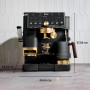 Ninja Luxe Café Pro, machine à café 3-en-1 conçue par David Beckham : expresso, café filtre et infusion à froid, broyeur/buse à 