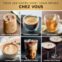 Ninja Luxe Café Pro, machine à café 3-en-1 conçue par David Beckham : expresso, café filtre et infusion à froid, broyeur/buse à 