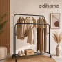 Edihome, Portant a Vetement, Double, 110X150X54 cm, pour Chambre, Robuste, en Métal, avec Support pour Support à Chaussures, des