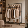 Edihome, Portant a Vetement, Double, 110X150X54 cm, pour Chambre, Robuste, en Métal, avec Support pour Support à Chaussures, des