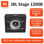 JBL Stage 1200B Subwoofer caisson de basse voiture - 1000 Watt Harman Kardon - 12'' (30cm) JBL Caisson clos compact avec subwoof