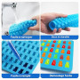 Gemtte Moules à Bonbons en Silicone, 4 Pièces Moule à Bonbon Gommeux avec 2 Pipettes, Moule Bonbon Silicone Réutilisable, Idéal