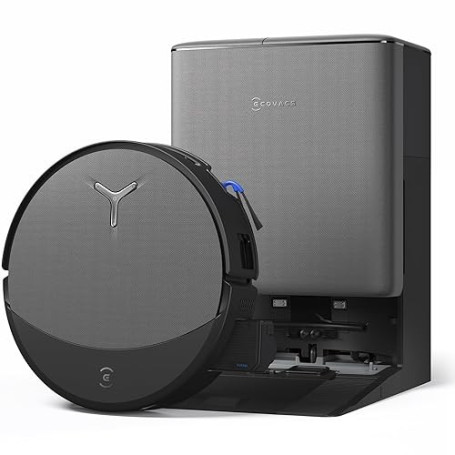 ECOVACS DEEBOT T90 Pro Omni Aspirateur Robot Laveur, 30 000 Pa, Recharge PowerBoost, OZMO Roller 3.0 avec TruEdge 3.0, Distribut
