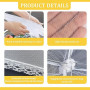 3 Pièces Cloche Alimentaire Pliable Anti Insectes, Anti-mouche Couvercle de Nourriture en Maille Pliant Tente Parapluie pour Bar