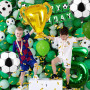Ballon Anniversaire Football 5 Ans, Football Anniversaire Décoration 5 Ans Enfants, Décorations de Fête de Football, Ballon Vert