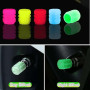 GNALIA Bouchons De Valve Auto，20 Pcs Bouchons De Valve Auto Luminescents，5-Couleurs L'Universel Fluorescent Bouchons De Valve De