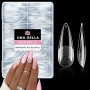 UNA GELLA Capsule Américaine Ongles Amande, 216 Pièces 12 Tailles Préformées Ongles Stiletto Long pour Extensions Acryliques & D