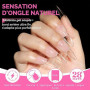 UNA GELLA Capsule Américaine Ongles Amande, 216 Pièces 12 Tailles Préformées Ongles Stiletto Long pour Extensions Acryliques & D