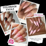 UNA GELLA Capsule Américaine Ongles Amande, 216 Pièces 12 Tailles Préformées Ongles Stiletto Long pour Extensions Acryliques & D