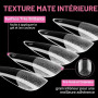 UNA GELLA Capsule Américaine Ongles Amande, 216 Pièces 12 Tailles Préformées Ongles Stiletto Long pour Extensions Acryliques & D