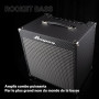 AMPEG RB-108 Ampli Basse Combo – Ampli d'entraînement 30W avec préampli AMPEG Legacy, circuit SGT Overdrive, égaliseur 3 bandes,