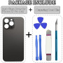 Dakexiong 13 Pro Max Vitre arrière de Rechange pour iPhone 13 Pro Max avec kit d'outils de réparation(Graphite)