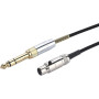 Yizhet Câble Audio de Remplacement - Compatible avec Casques AKG K240, K240S, K240MKII, Q701, K702, K141 et Plus (1,2 m)