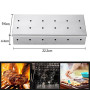 RoseFlower Boîte Fumeur Barbecue en INOX, BBQ Générateur de Fumée Fonctionne avec Barbecue au Charbon de Bois électrique ou Fumo