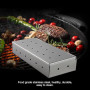 RoseFlower Boîte Fumeur Barbecue en INOX, BBQ Générateur de Fumée Fonctionne avec Barbecue au Charbon de Bois électrique ou Fumo