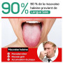 RONAVO Gratte Langue, Brosse Langue Pour Adulte une Haleine Fraiche, Tongue Scraper Acier Inoxydable, Conception distinctive à 2