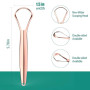 RONAVO Gratte Langue, Brosse Langue Pour Adulte une Haleine Fraiche, Tongue Scraper Acier Inoxydable, Conception distinctive à 2