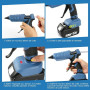 Pistolet à Colle Chaude sans fil 100W, Pistolet a Colle Chaude Compatible Avec Makita 18V et Bâtons de Colle, Pour le Bricolage,
