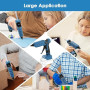 Pistolet à Colle Chaude sans fil 100W, Pistolet a Colle Chaude Compatible Avec Makita 18V et Bâtons de Colle, Pour le Bricolage,
