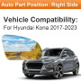 SENZEAL Verre de Rétroviseur Remplacement pour Hyundai Kona 2017-2023 Chauffant Retroviseur Extérieur (Droit)