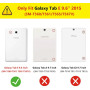 Tablettes Coque pour Samsung Galaxy Tab E 9.6 inch 2015 (SM-T560 T561 T565 T567V),Full De Protection Multi-Angle Debout Etui Cui