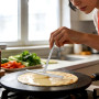 Hemobllo Râteau à Crêpes en Acier Inoxydable (19 cm), Rozell Professionnel pour Poêle et Crêpière, Étaleur de Pâte Répartiteur M