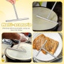 Hemobllo Râteau à Crêpes en Acier Inoxydable (19 cm), Rozell Professionnel pour Poêle et Crêpière, Étaleur de Pâte Répartiteur M