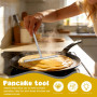 Hemobllo Râteau à Crêpes en Acier Inoxydable (19 cm), Rozell Professionnel pour Poêle et Crêpière, Étaleur de Pâte Répartiteur M