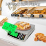 KNSWE Balance de Cuisine Professionnelle 40kg Grande Balance Alimentaire Electronique Numérique de Précision 1g Acier Inoxydable