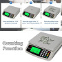 KNSWE Balance de Cuisine Professionnelle 40kg Grande Balance Alimentaire Electronique Numérique de Précision 1g Acier Inoxydable