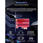Carte WiFi 5400Mbps PCIe WiFi 6E Bluetooth5.3, Intel WiFi 6E AX210, Tri-Bandes (6GHz/5GHz/2.4GHz) Carte WiFi 6 pour PC Win 11/10