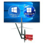 Carte WiFi 5400Mbps PCIe WiFi 6E Bluetooth5.3, Intel WiFi 6E AX210, Tri-Bandes (6GHz/5GHz/2.4GHz) Carte WiFi 6 pour PC Win 11/10