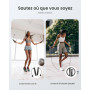 RENPHO Corde à Sauter Intelligente avec Compteur, Corde à Sauter sans Fil Réglable, App Données d'Analyse, Corde a Sauter Fitnes
