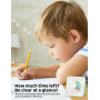 LIORQUE Minuteur Visuel Timer Enfant, 60 Minutes Chronometre Enfant et Compte à Rebours pour Enfants et Adultes, Silencieux Outi
