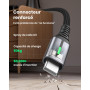 INIU Câble USB C [Lot de 5], Cable USB vers USB C 3,1A Charge Rapide, Cable Type C en Nylon pour Chargeur iPhone 15 Samsung Gala