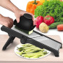 Mandoline Cuisine Coupe Legume Multifonctions - Decoupe Legumes Manuel Professionnelle Cuisine, Réglable en Acier Inoxydable, Ré