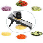 Mandoline Cuisine Coupe Legume Multifonctions - Decoupe Legumes Manuel Professionnelle Cuisine, Réglable en Acier Inoxydable, Ré