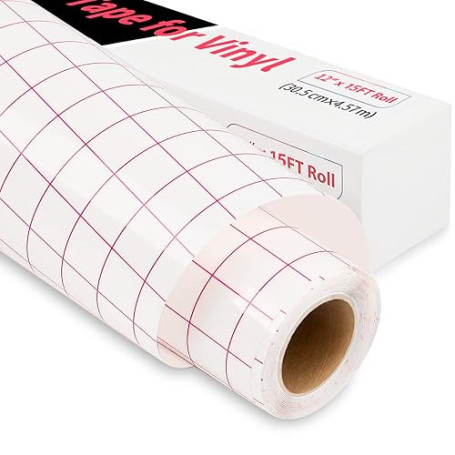 Lya Vinyl Papier Transfert pour Vinyle Adhésif 30 x 457cm pour Cricut, Silhouette Cameo - Décorations de Fête, Gobelets, Fenêtre