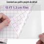 Lya Vinyl Papier Transfert pour Vinyle Adhésif 30 x 457cm pour Cricut, Silhouette Cameo - Décorations de Fête, Gobelets, Fenêtre