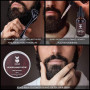 Kit de Croissance de Barbe VIKICON, Rouleau de Derma à barbe + Huile de Sérum de Croissance de Barbe + Baume à Barbe, Cadeau Par