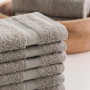 Todocama - Lot de 24 Serviettes de Toilette (30 x 30 cm) 100% Coton Doux et Absorbant, 550 g/m² Premium, Gris Clair